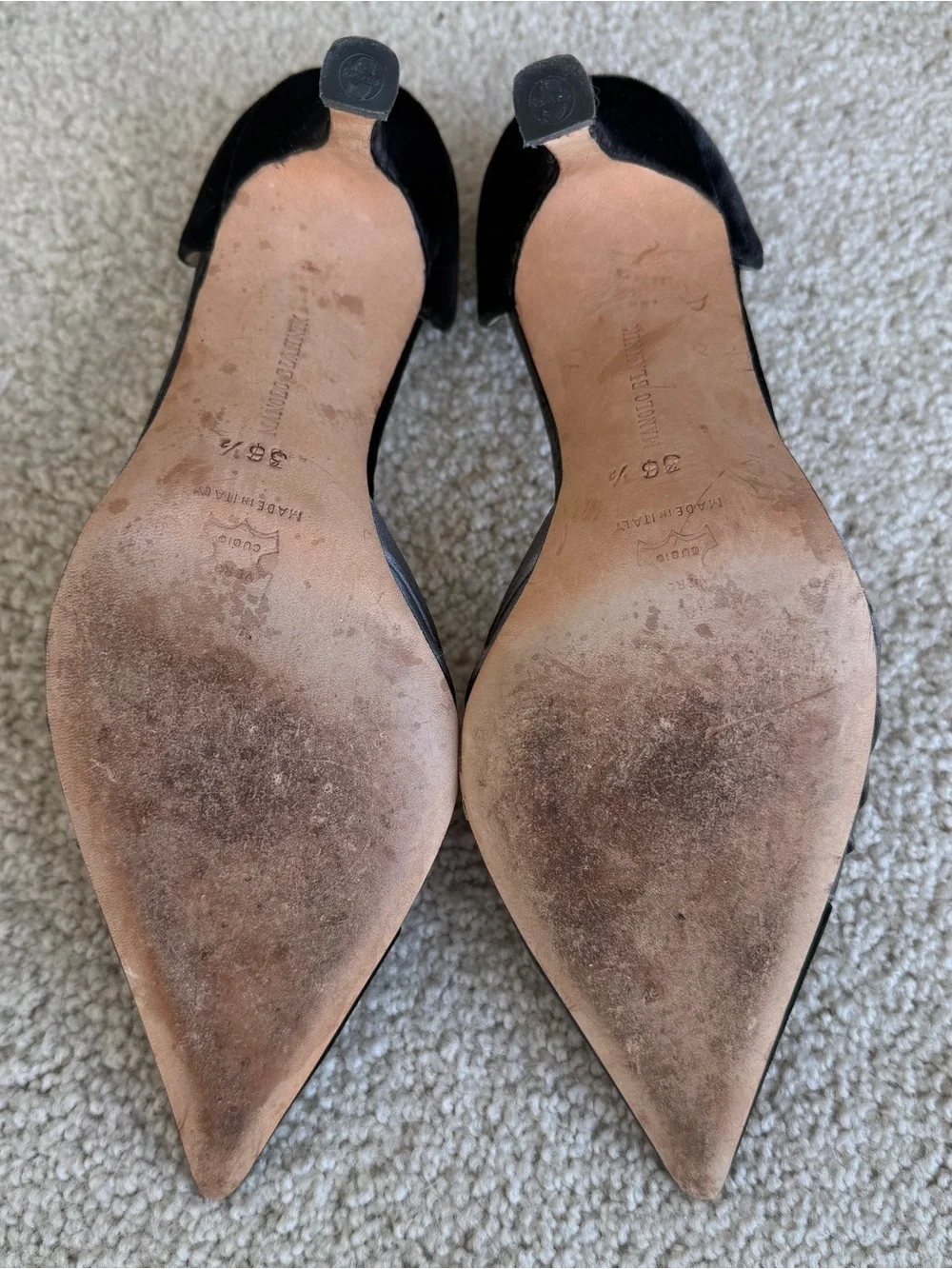 Manolo Blahnik black comfortable